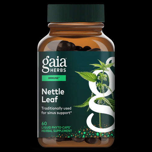 Nettle Leaf 60 Capsules-Gaia Herbs-Matakana Pharmacy