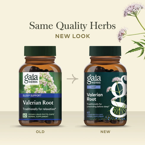Valerian Root 60 Capsules-Gaia Herbs-Matakana Pharmacy