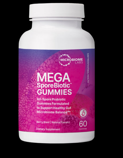MegaSporebiotic Gummies for Adults Berry Blast 60 Gummies-Microbiome Labs-Matakana Pharmacy