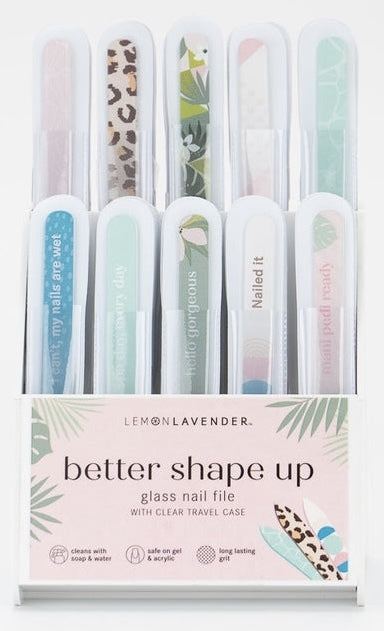Image of Lemon lavender glass nail files
