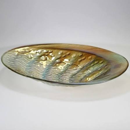 Glass Paua Bowl Large 43cm-Moana Road NZ-Matakana Pharmacy