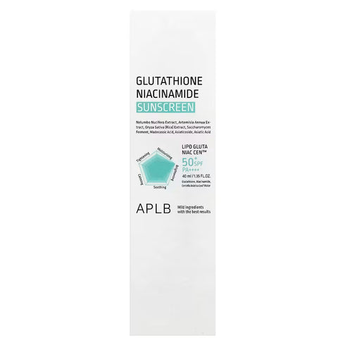 Glutathione Niacinamide Sunscreen SPF50+ PA++++ 40ml-APLB-Matakana Pharmacy