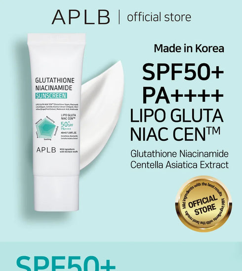 Glutathione Niacinamide Sunscreen SPF50+ PA++++ 40ml-APLB-Matakana Pharmacy
