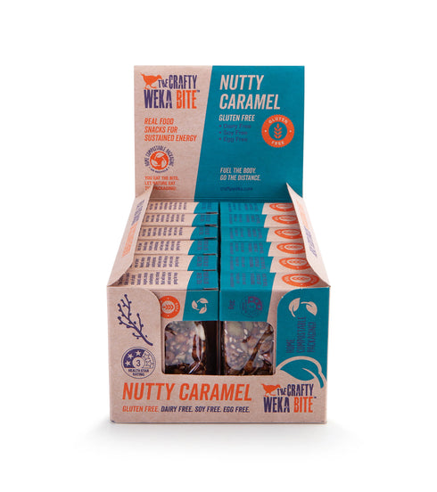 Gluten Free Nutty Caramel Snack Bar 35g | Crafty Weka-Crafty Weka-Matakana Pharmacy
