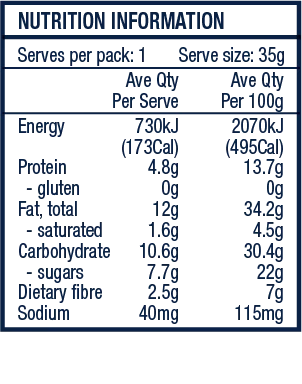 Gluten Free Nutty Caramel Snack Bar 35g | Crafty Weka-Crafty Weka-Matakana Pharmacy
