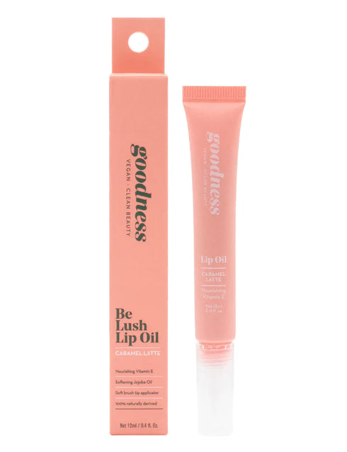 Be Lush Lip Oil Caramel Latte 12ml-Matakana Pharmacy