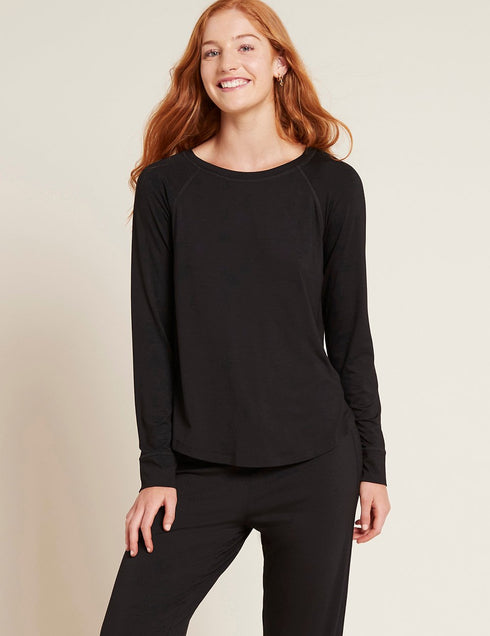 BOODY Raglan Sleeve Top Black S-Matakana Pharmacy