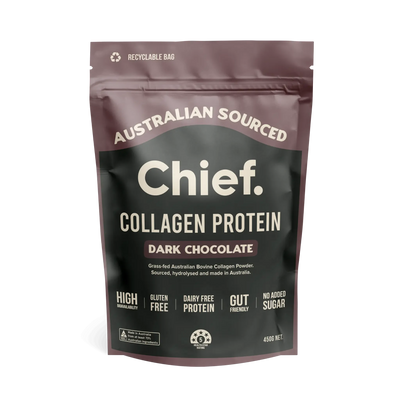 Collagen Protein Dark Chocolate Powder 450g-Chief-Matakana Pharmacy