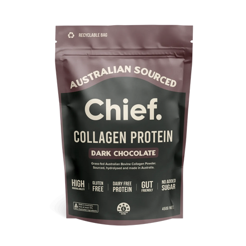 Collagen Protein Dark Chocolate Powder 450g-Chief-Matakana Pharmacy