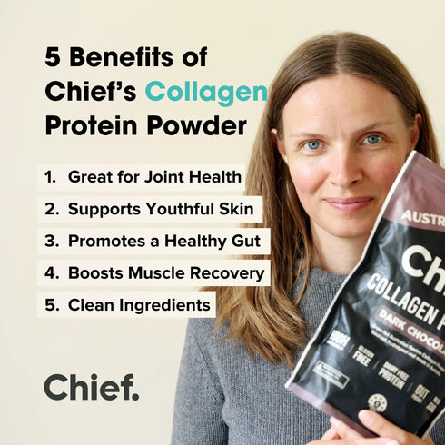 Collagen Protein Dark Chocolate Powder 450g-Chief-Matakana Pharmacy