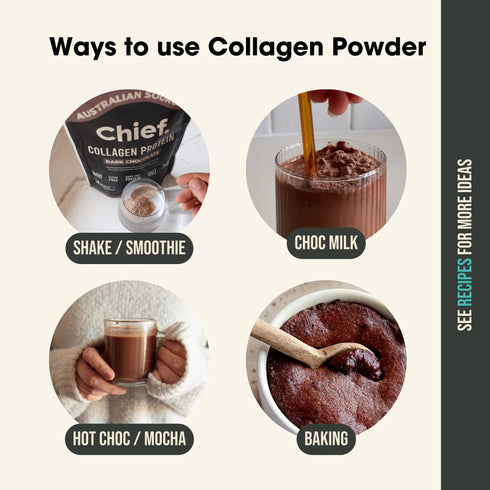 Collagen Protein Dark Chocolate Powder 450g-Chief-Matakana Pharmacy