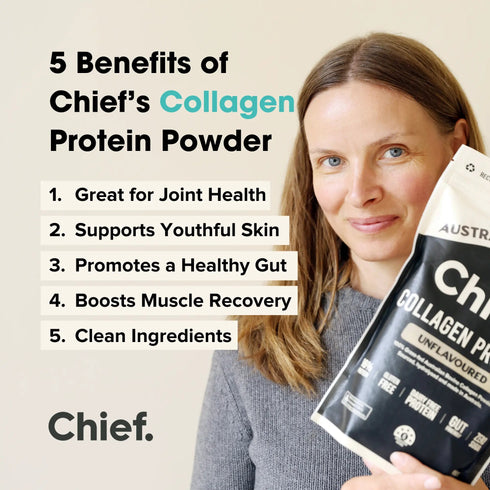 Collagen Protein Unflavoured Powder 450g-Chief-Matakana Pharmacy