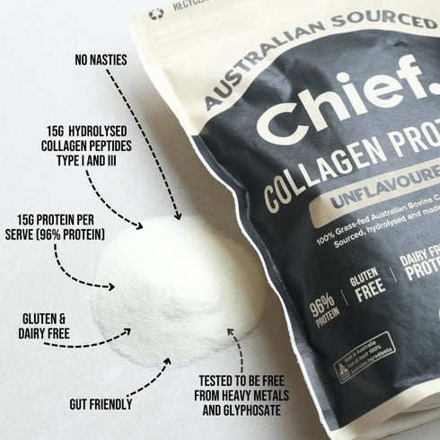 Collagen Protein Unflavoured Powder 450g-Chief-Matakana Pharmacy