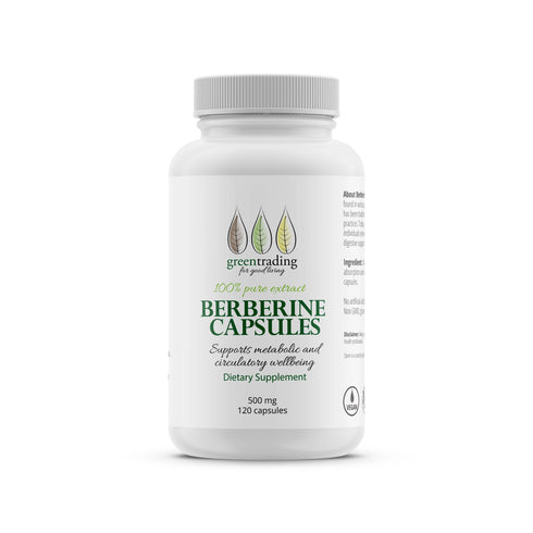 Berberine 120 Veggie Capsules 500mg-Green Trading-Matakana Pharmacy