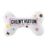 White Chewy Vuiton Bones Squeaker Dog Toy Large-Haute Diggity Dog-Matakana Pharmacy