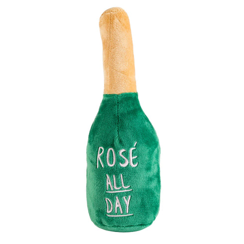 Woof Clicquot Rose' Champagne Bottle Squeaker Dog Toy Large-Haute Diggity Dog-Matakana Pharmacy