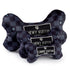 Black Checker Chewy Vuiton Bone Squeaker Dog Toy Large-Haute Diggity Dog-Matakana Pharmacy