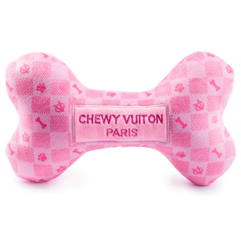 Pink Checker Chewy Vuiton Bone XL-Haute Diggity Dog-Matakana Pharmacy