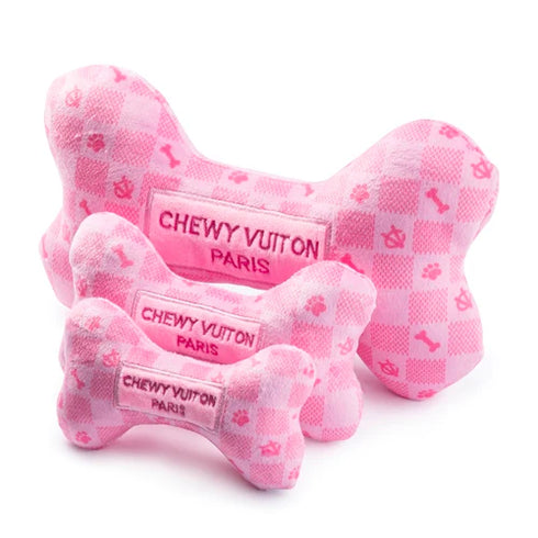 Pink Checker Chewy Vuiton Bone XL-Haute Diggity Dog-Matakana Pharmacy