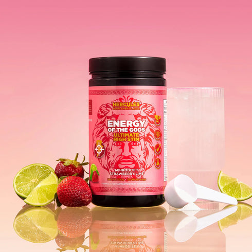 Energy Of The Gods Pre Workout Strawberry 600g-Hercules-Matakana Pharmacy