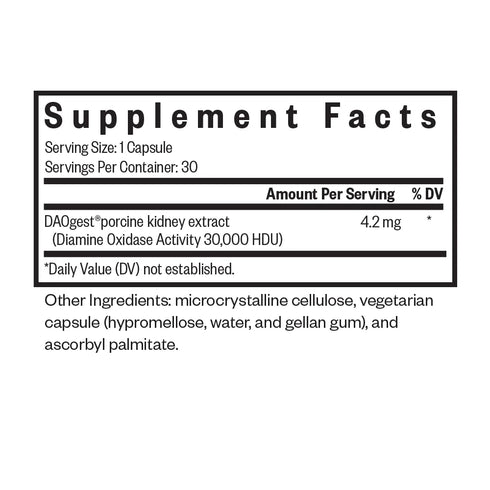 Histamine Digest / DAO Enzyme 30caps-Seeking Health-Matakana Pharmacy