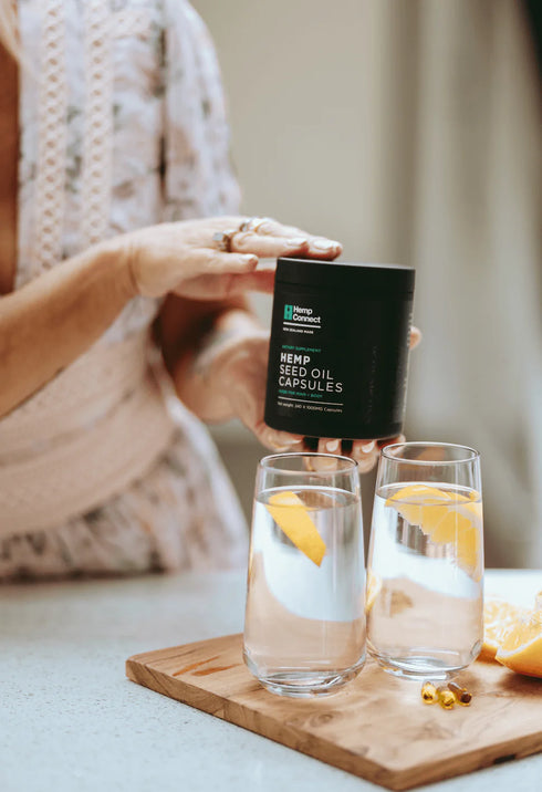 Hemp Connect Hemp Capsules 240-Hemp Connect-Matakana Pharmacy