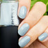 Image of hunami nail polish pale grey on nails
