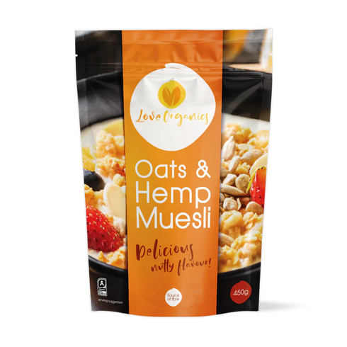 Image of Love Organics Hemp Muesli with Oats 450g