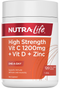 High Strength 1200mg Vitamin C + Vitamin D + Zinc 120 Tablets-Nutra-Life-Matakana Pharmacy