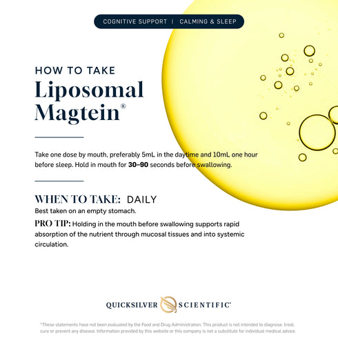 Liposomal Magtein 450ml-Quicksilver Scientific-Matakana Pharmacy