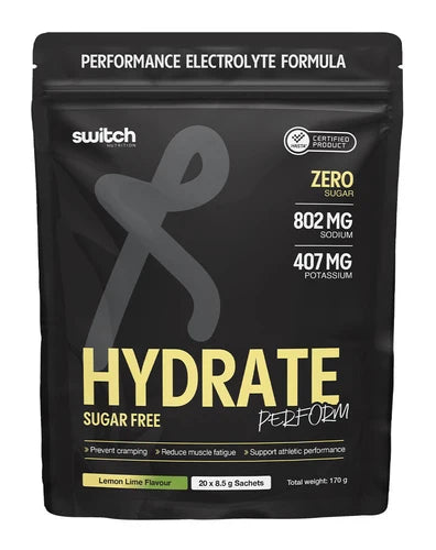 Switch Hydrate Perform Sugar Free Pouch | Lemon Lime-Switch Nutrition-Matakana Pharmacy