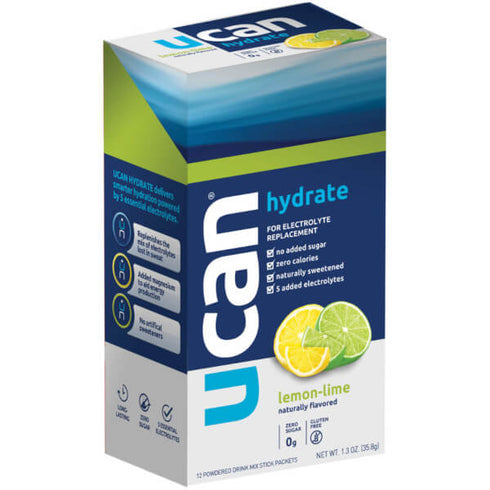 Image of UCAN Hydrate Lemon-Lime 12 Sachets box