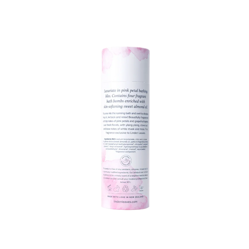 Pink Petal Bath Bombs 4 Pack-Linden Leaves-Matakana Pharmacy