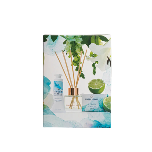 Aqua Lily Body & Souls Gift Set 3pc-Linden Leaves-Matakana Pharmacy
