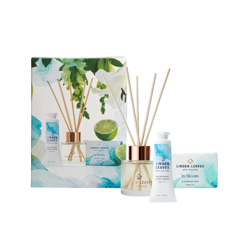 Aqua Lily Body & Souls Gift Set 3pc-Linden Leaves-Matakana Pharmacy