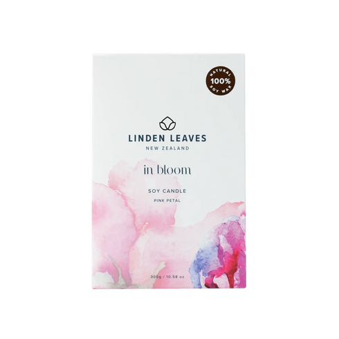 Pink Petal Soy Candle 300g-Linden Leaves-Matakana Pharmacy