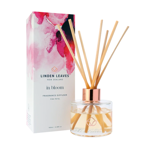 Pink Petal Fragrance Diffuser 100ml-Linden Leaves-Matakana Pharmacy