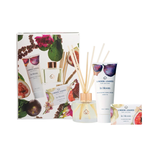 Amber Fig Hands & Home Gift Set 3pc-Linden Leaves-Matakana Pharmacy