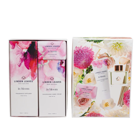 Pink Petal Hand & Home Gift Set 3pc-Linden Leaves-Matakana Pharmacy