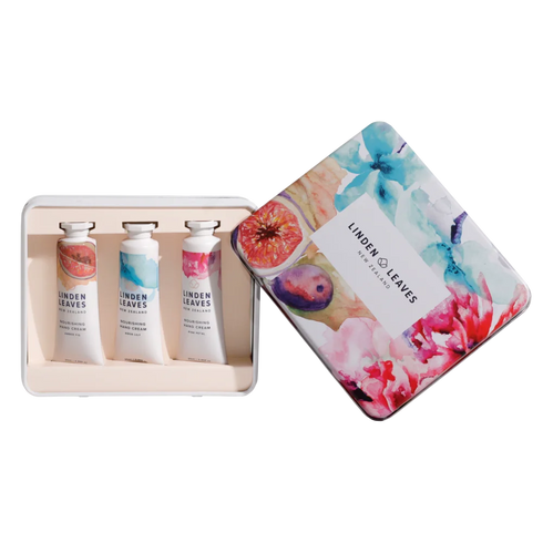Hand Cream Selection Tin Gift Set 3 x 25ml-Linden Leaves-Matakana Pharmacy