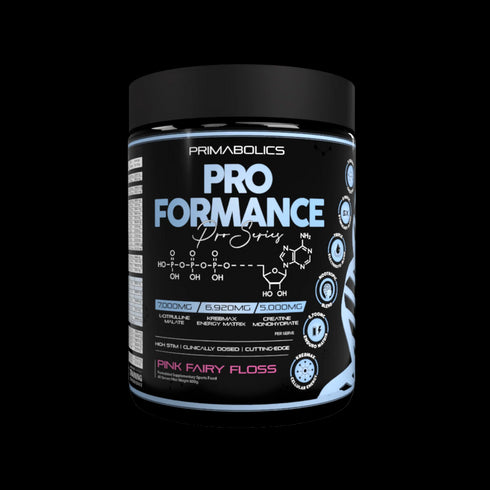 Pro Performance Pre Workout Pink Floss Powder-Primabolics-Matakana Pharmacy