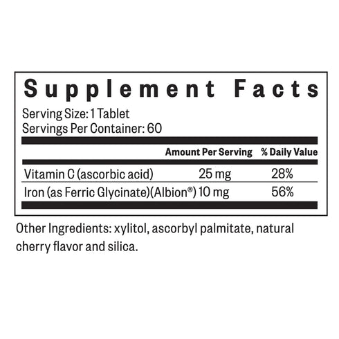 Iron Chewable 60 Tablets-Seeking Health-Matakana Pharmacy