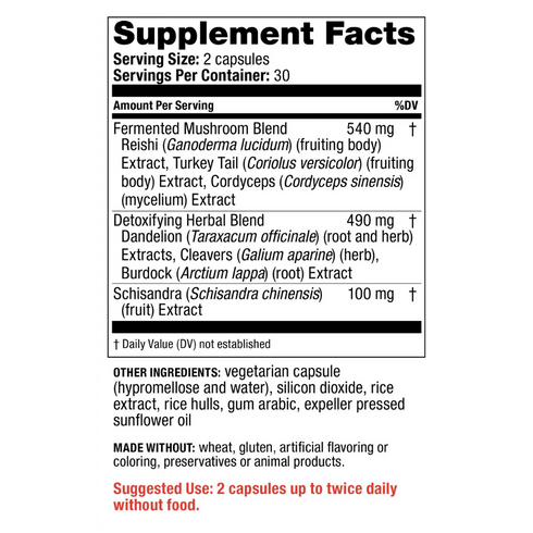 Image of Immune Advanced 60vcaps supplement facts