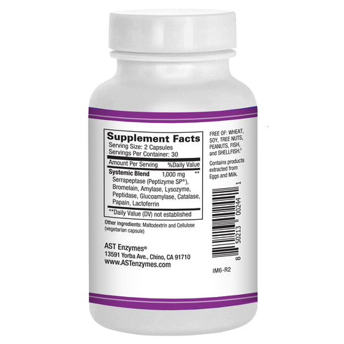 Image of ImmunoSEB 60caps supplement facts