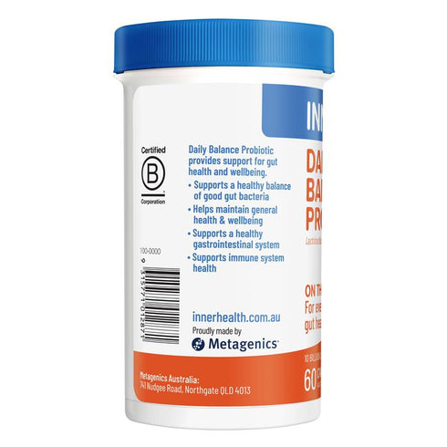 Inner Health Daily Balance Probiotic (Previously On The Go) 60 Caps-Inner Health-Matakana Pharmacy