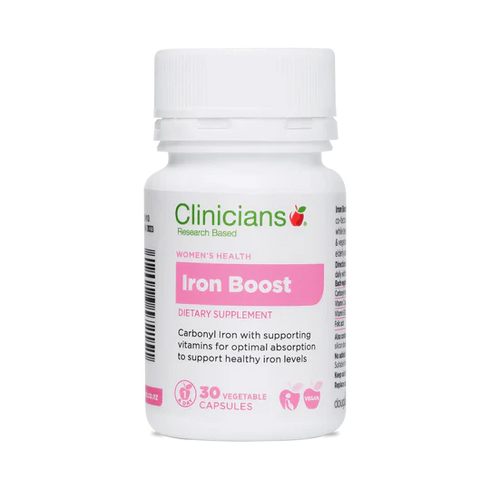 Iron Boost 30 Capsules | Clinicians-Clinicians-Matakana Pharmacy