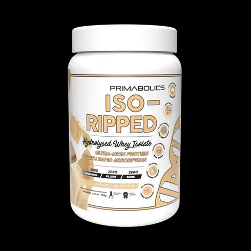 Iso Ripped Caramel White Choc 25 Serve-Primabolics-Matakana Pharmacy