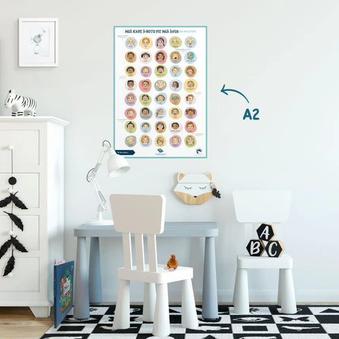Poster A2 Feelings Te Reo Maori-Illustrated Publishing-Matakana Pharmacy