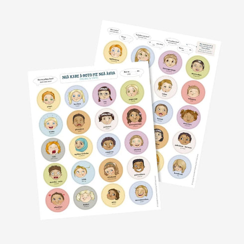 Kuwi and Friends Magnet Set Nga Kare a-Roto Feelings-Illustrated Publishing-Matakana Pharmacy