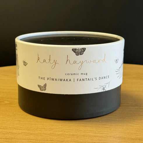 Mug - Fly With Me Piwaiwaka / Fantail-Katy Hayward-Matakana Pharmacy